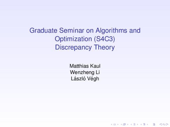 Graduate Seminar Discrepancy Theory.pdf